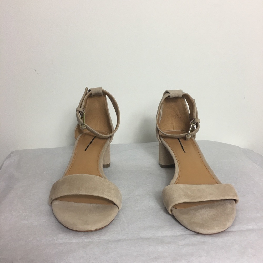 J.crew Factory Ashen Block heel tan Sandal